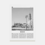 Mexico Travel B&W No 4 Poster