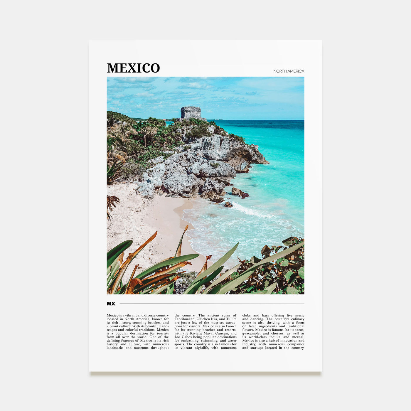 Mexico Travel Color No 2 Poster