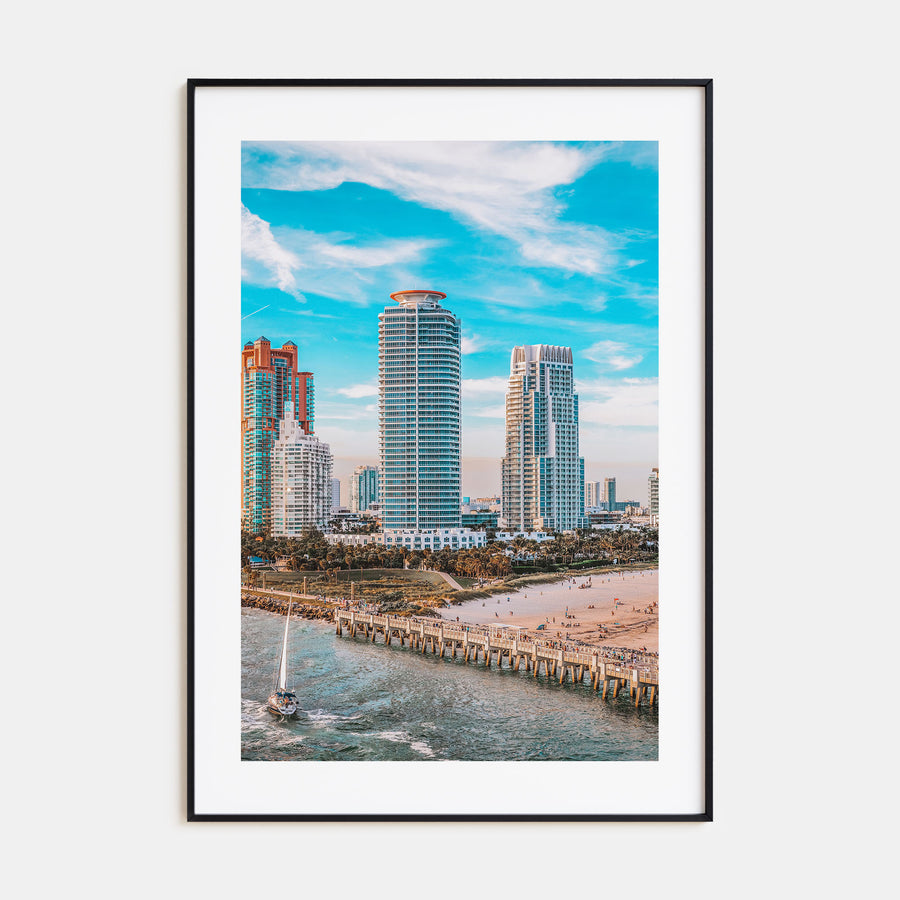 Miami Beach Photo Color Poster