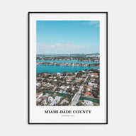 Miami-Dade County Portrait Color Poster