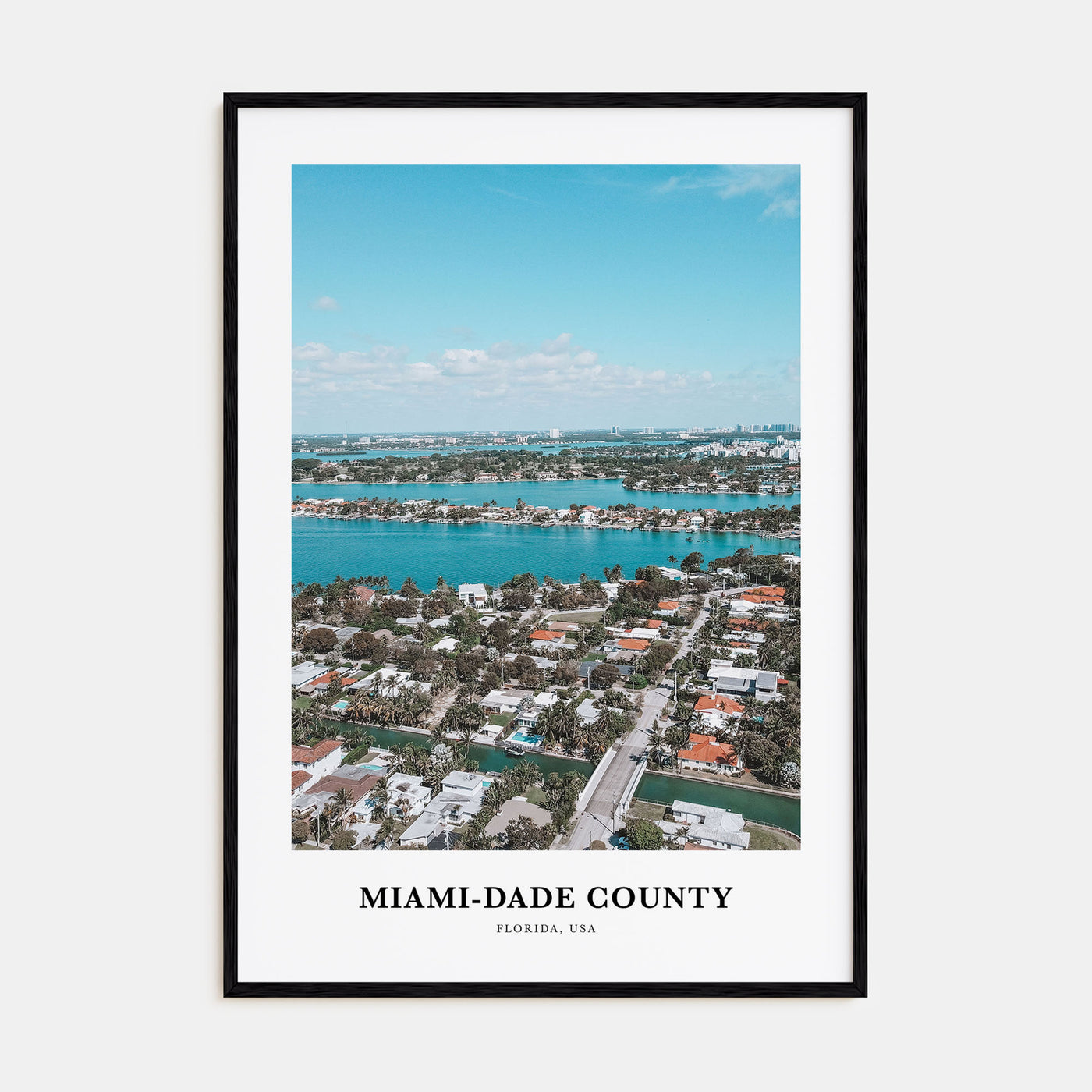 Miami-Dade County Portrait Color Poster