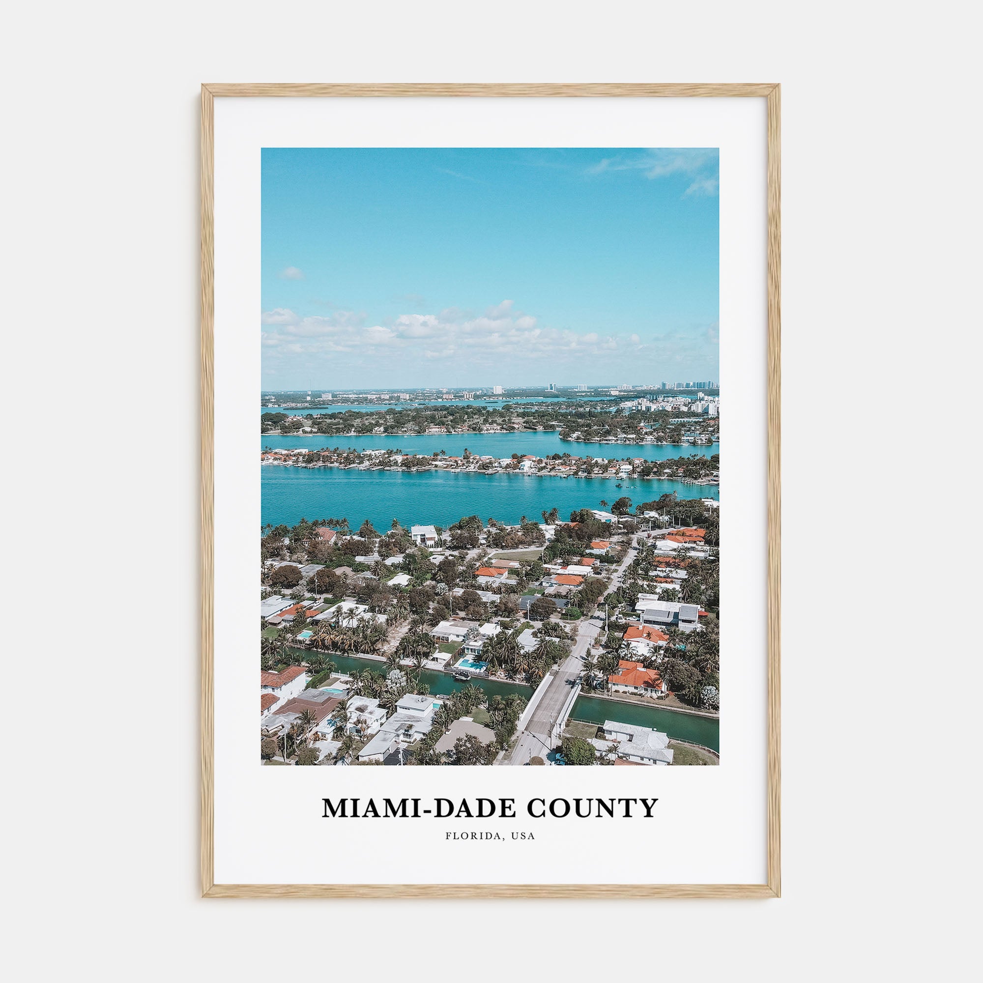 Miami-Dade County Portrait Color Poster