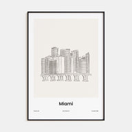 Miami Drawn Poster