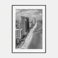 Miami Photo B&W No 2 Poster