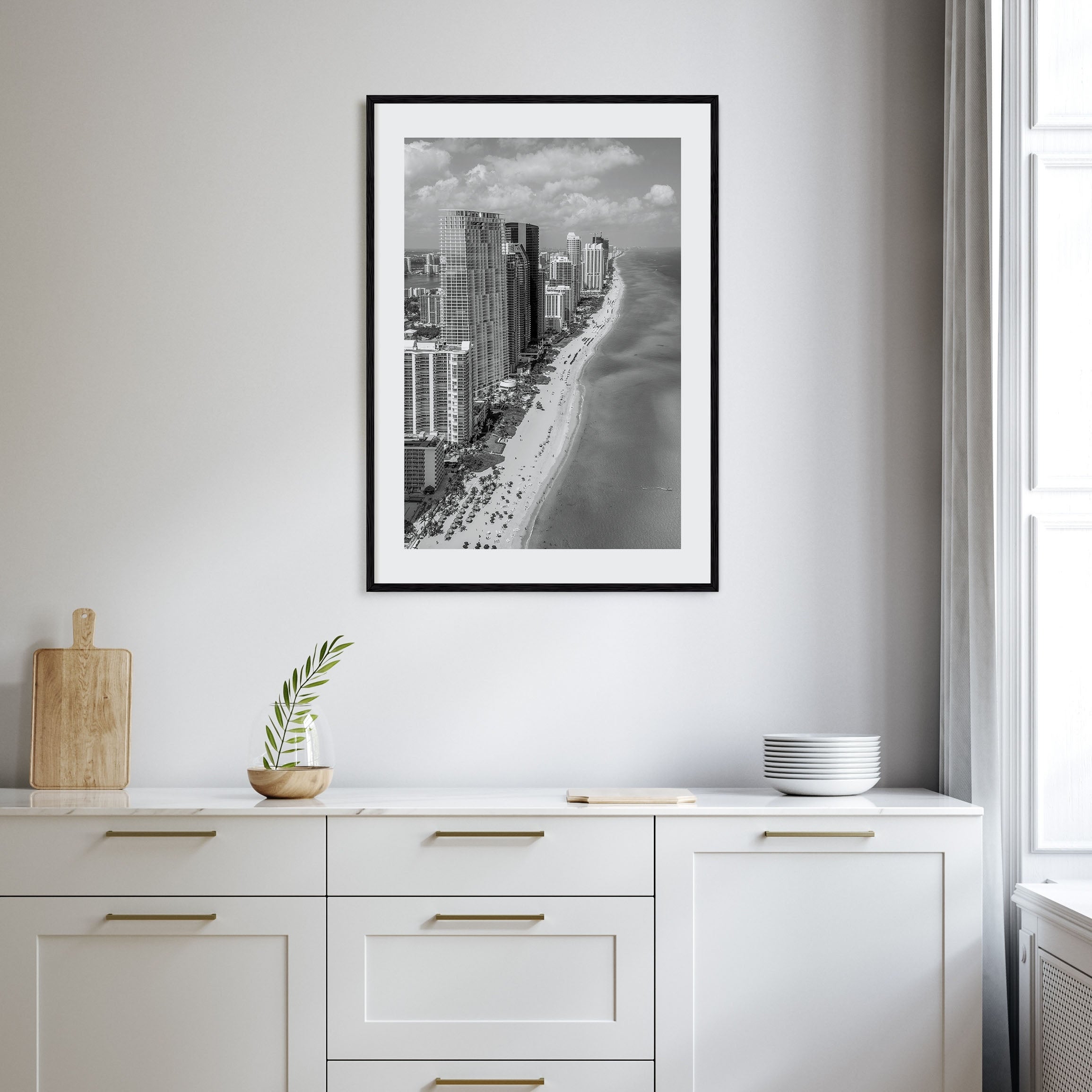 Miami Photo B&W No 2 Poster