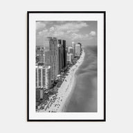 Miami Photo B&W No 2 Poster