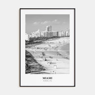 Miami Portrait B&W No 3 Poster