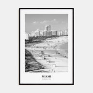 Miami Portrait B&W No 3 Poster