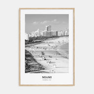Miami Portrait B&W No 3 Poster