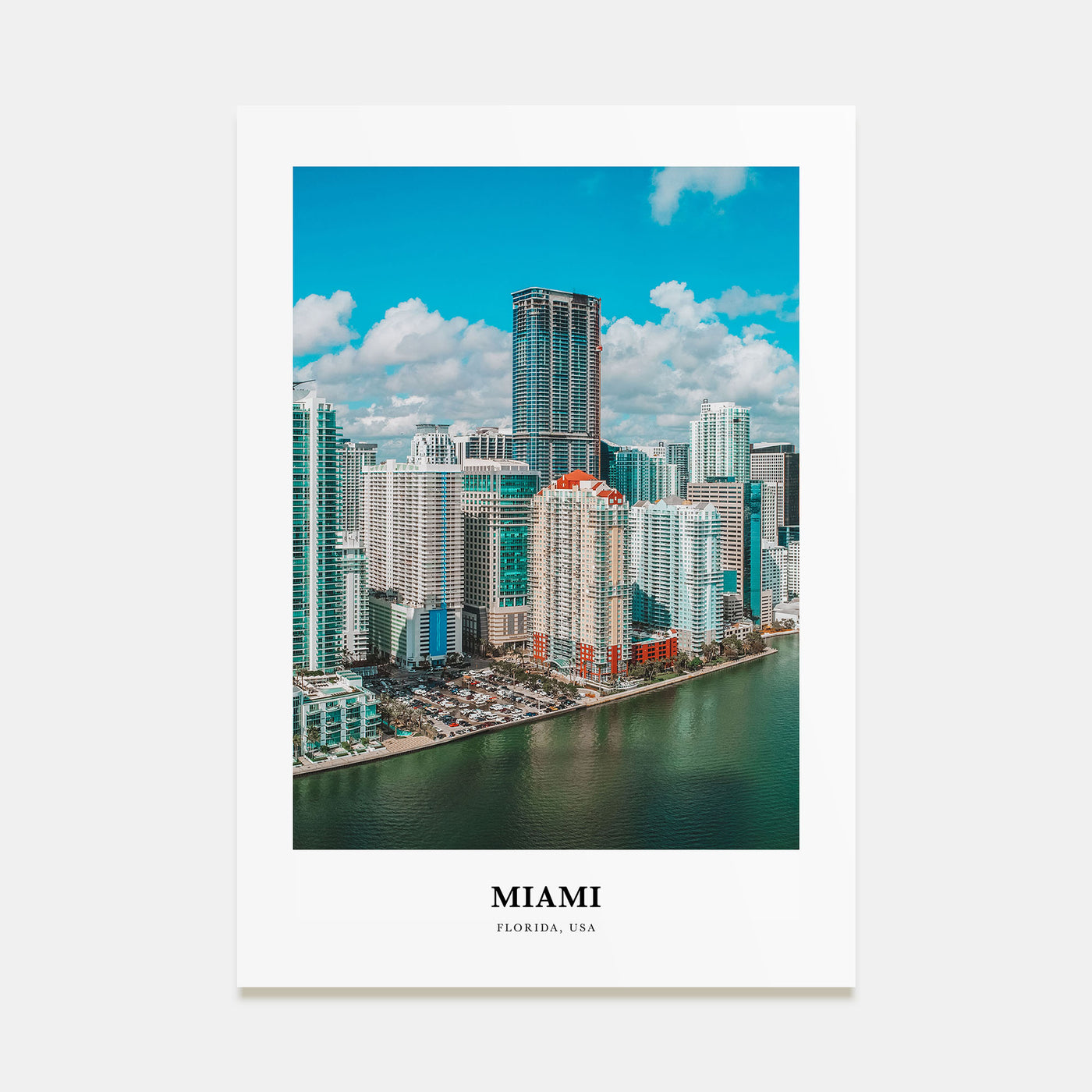 Miami Portrait Color No 1 Poster