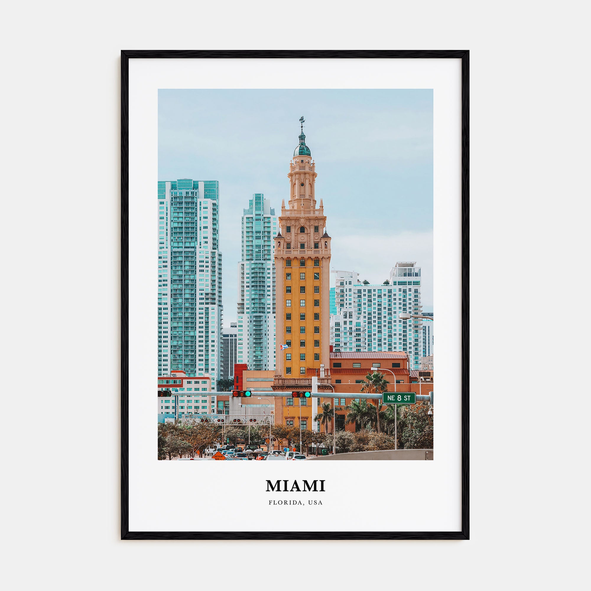 Miami Portrait Color No 2 Poster