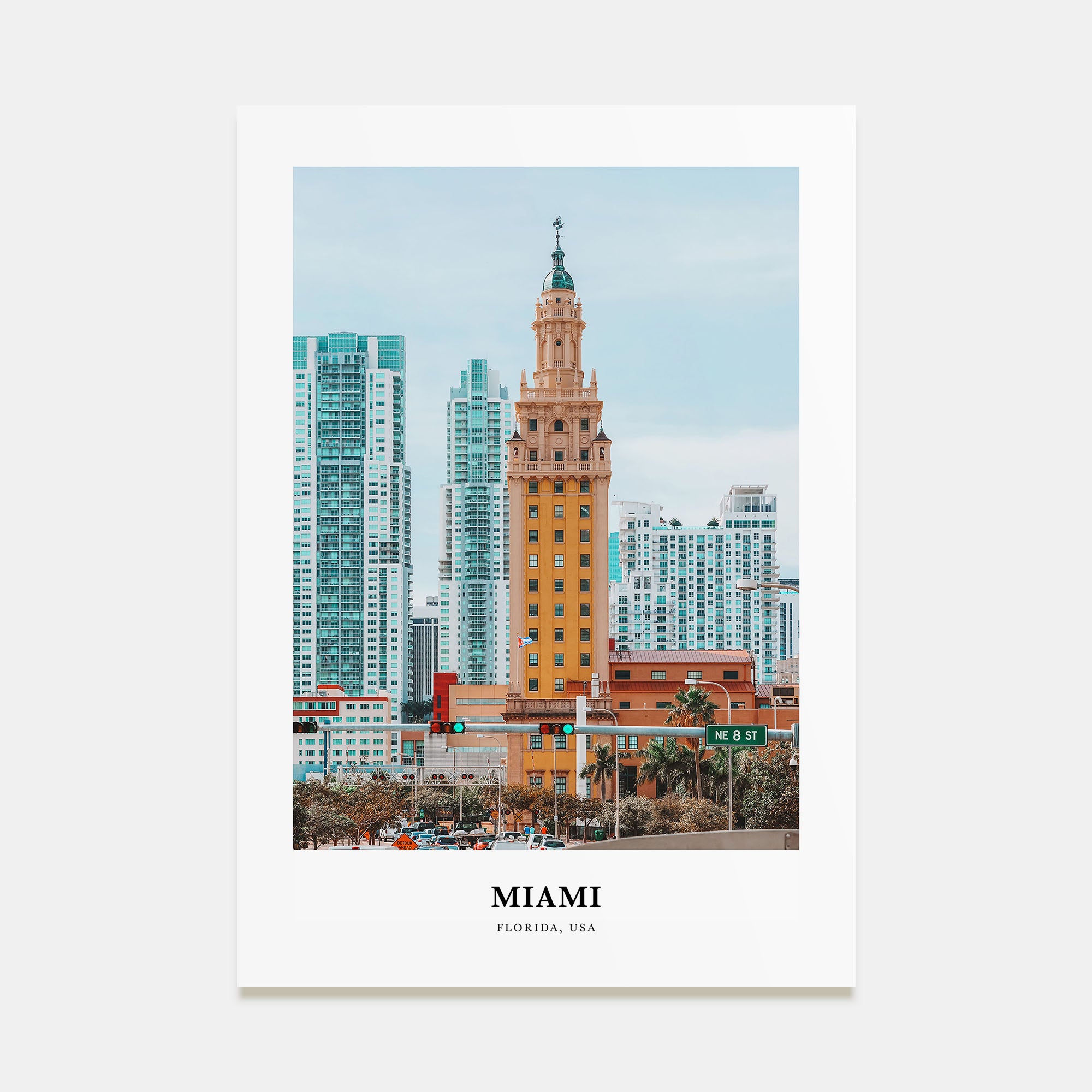 Miami Portrait Color No 2 Poster