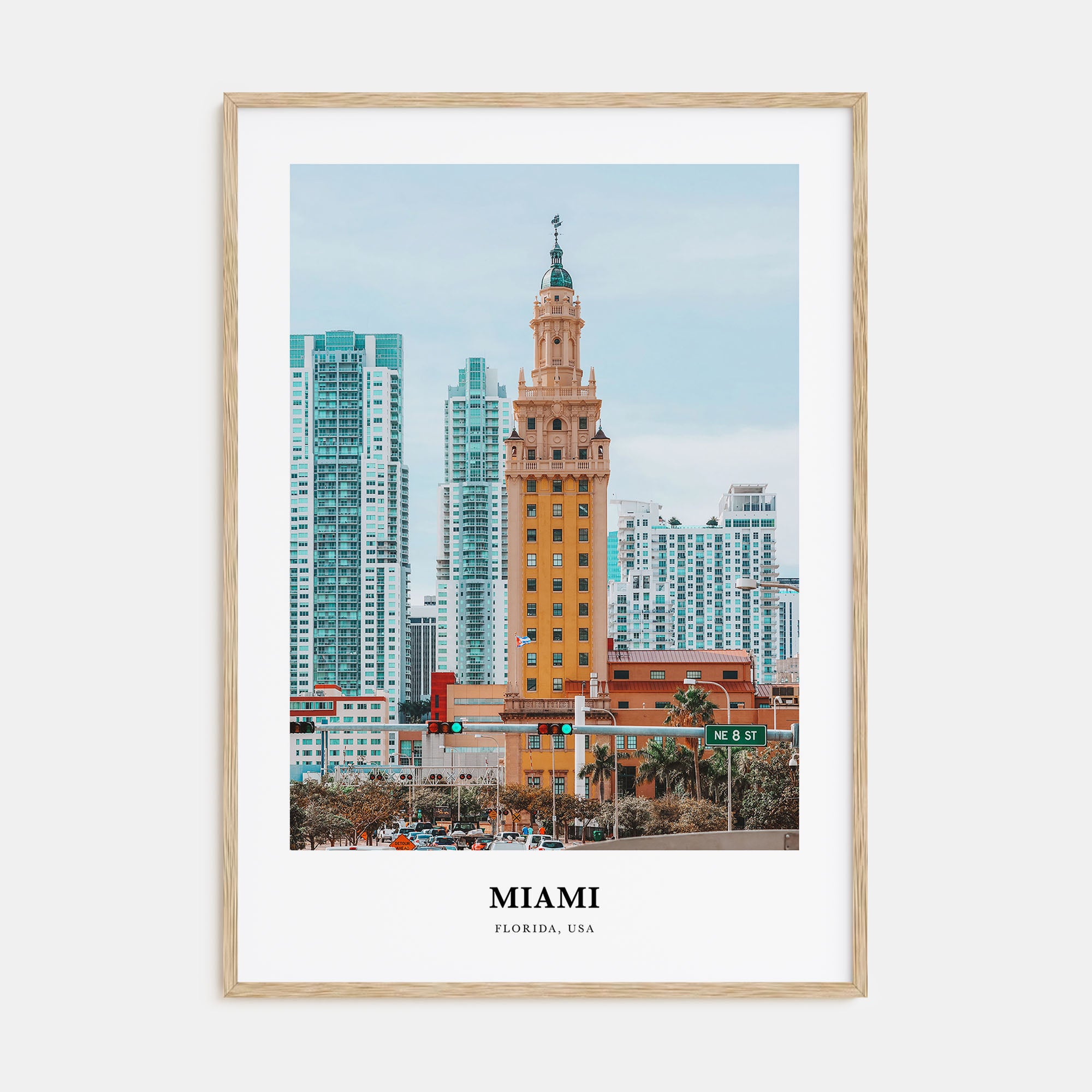 Miami Portrait Color No 2 Poster