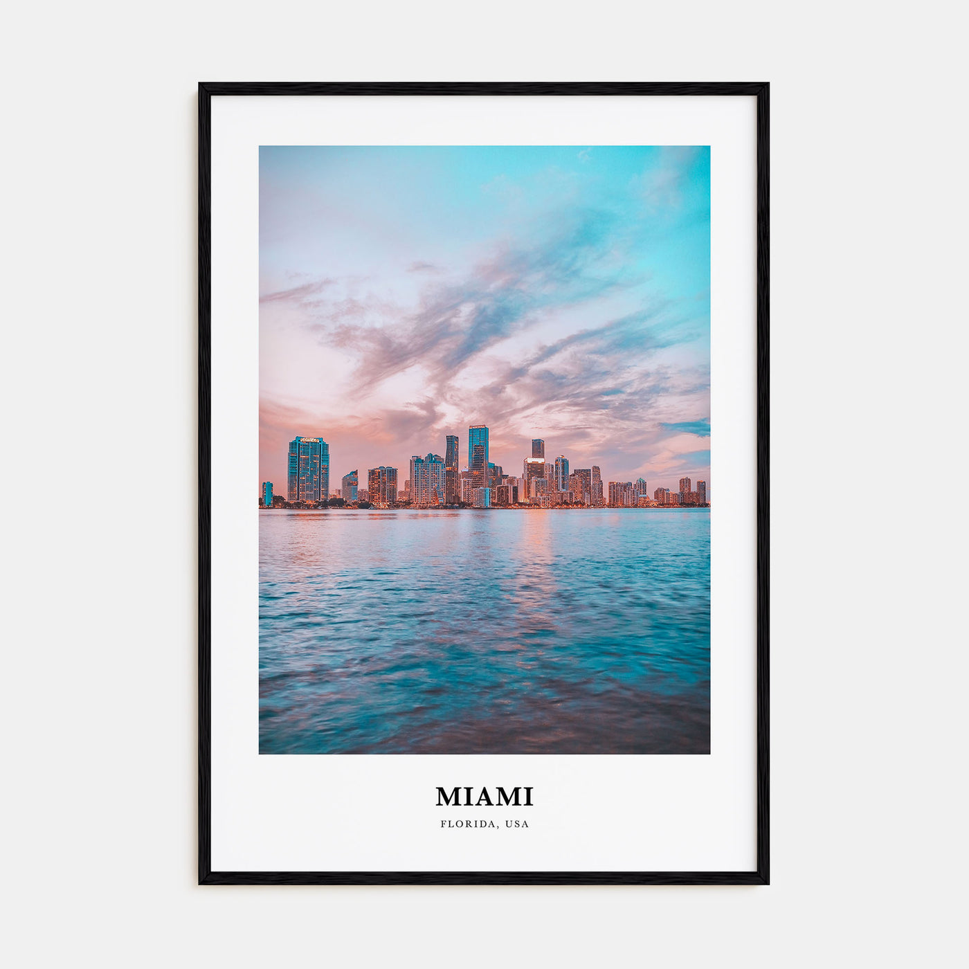 Miami Portrait Color No 3 Poster