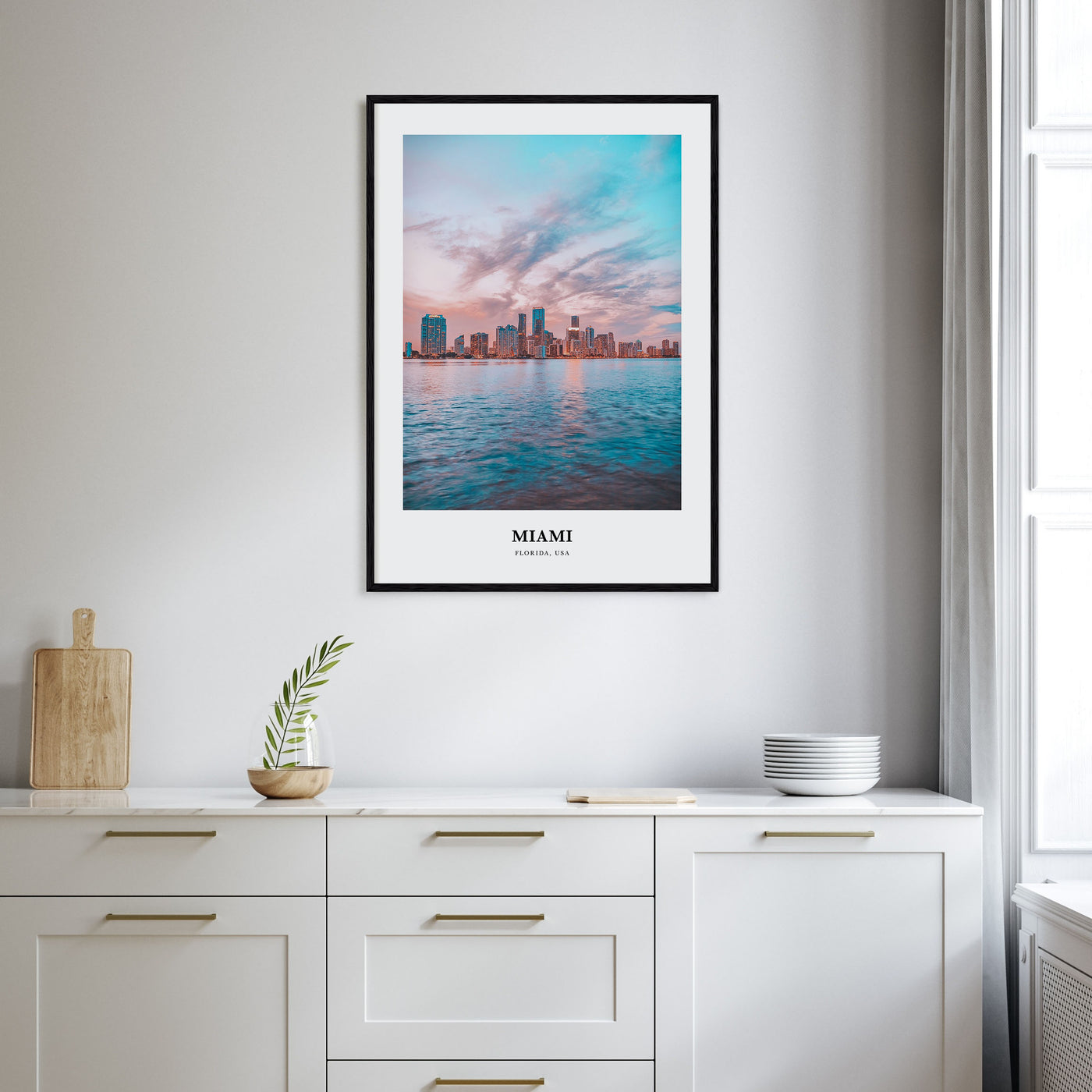 Miami Portrait Color No 3 Poster