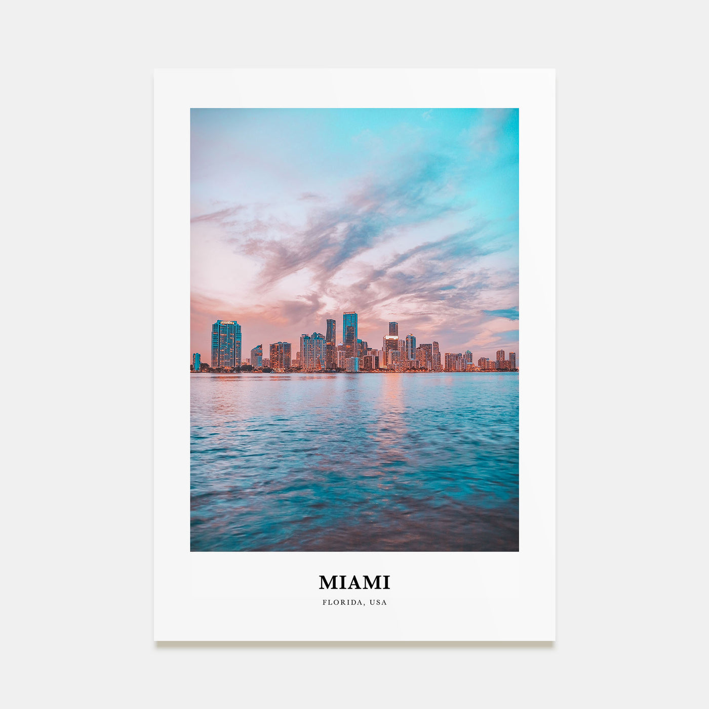 Miami Portrait Color No 3 Poster