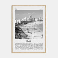Miami Travel B&W No 1 Poster
