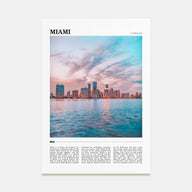 Miami Travel Color No 3 Poster