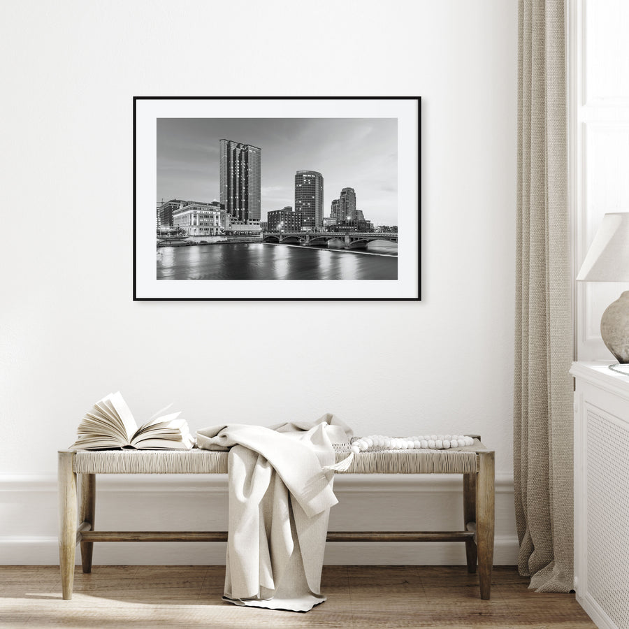 Michigan Landscape B&W Poster