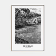 Michigan Portrait B&W No 3 Poster