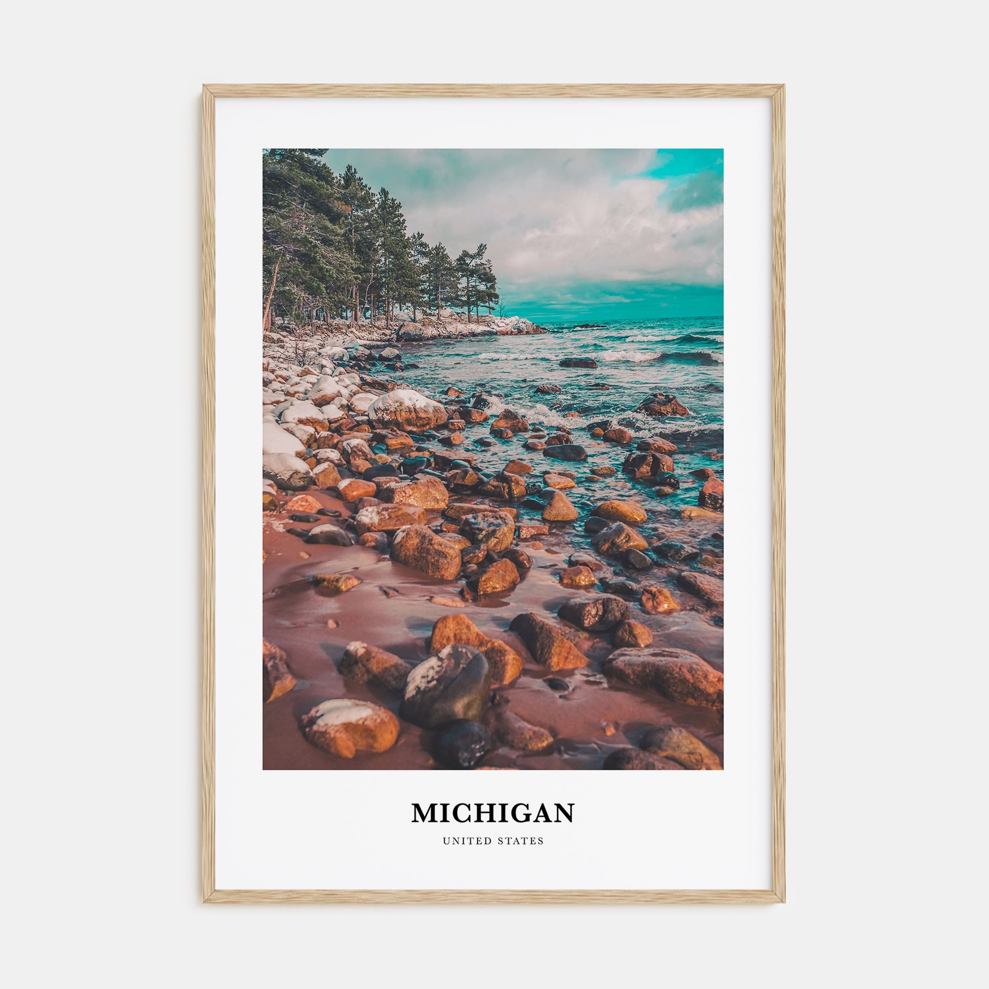 Michigan Portrait Color No 1 Poster