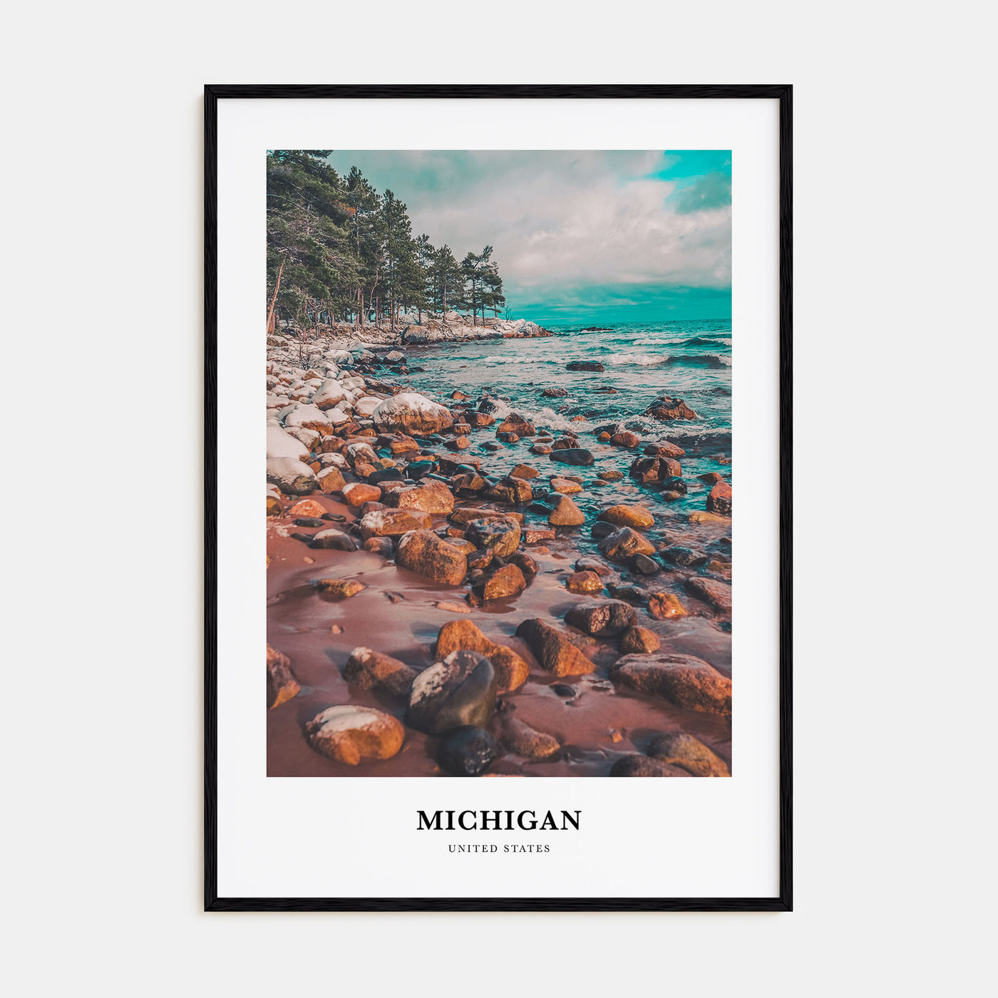 Michigan Portrait Color No 1 Poster