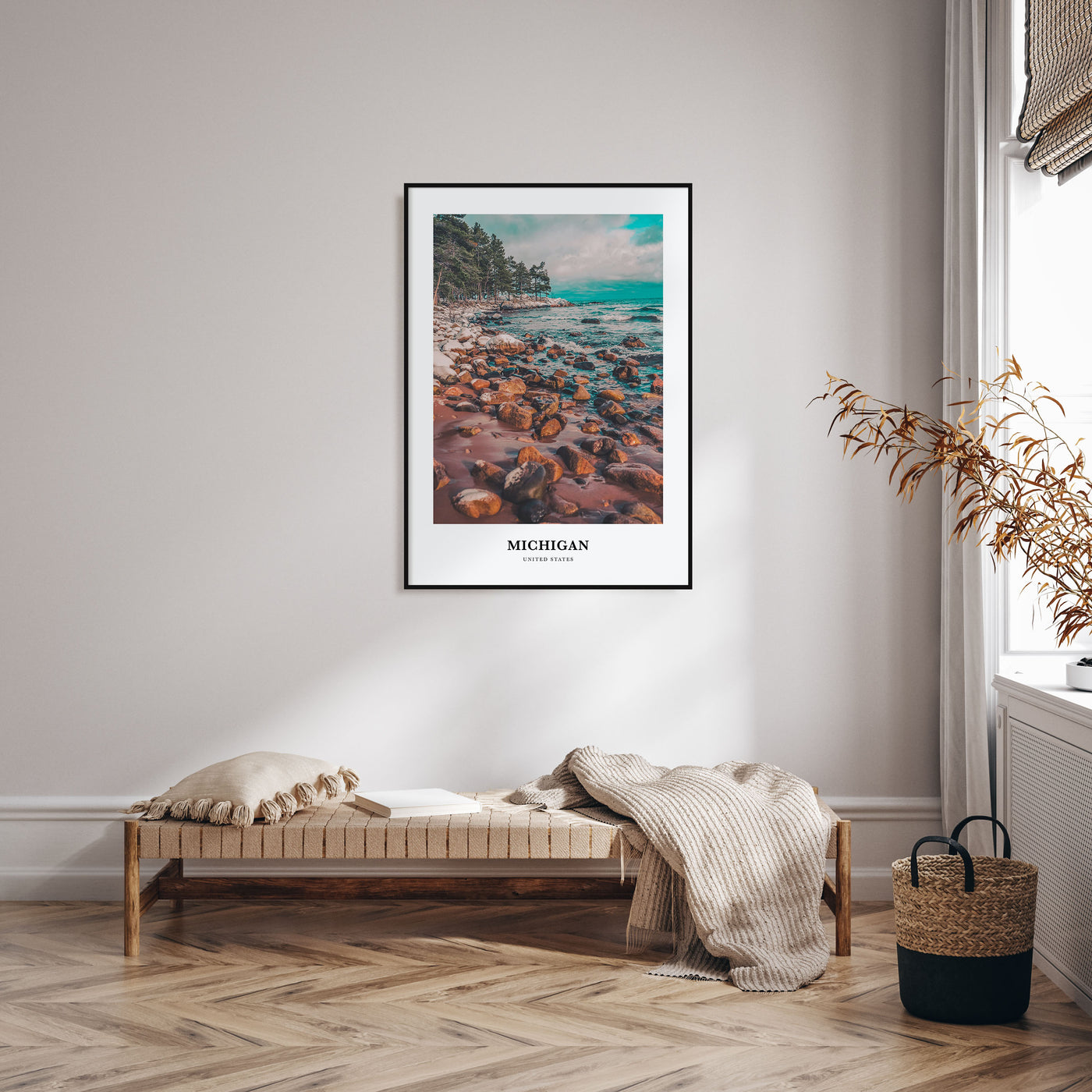 Michigan Portrait Color No 1 Poster