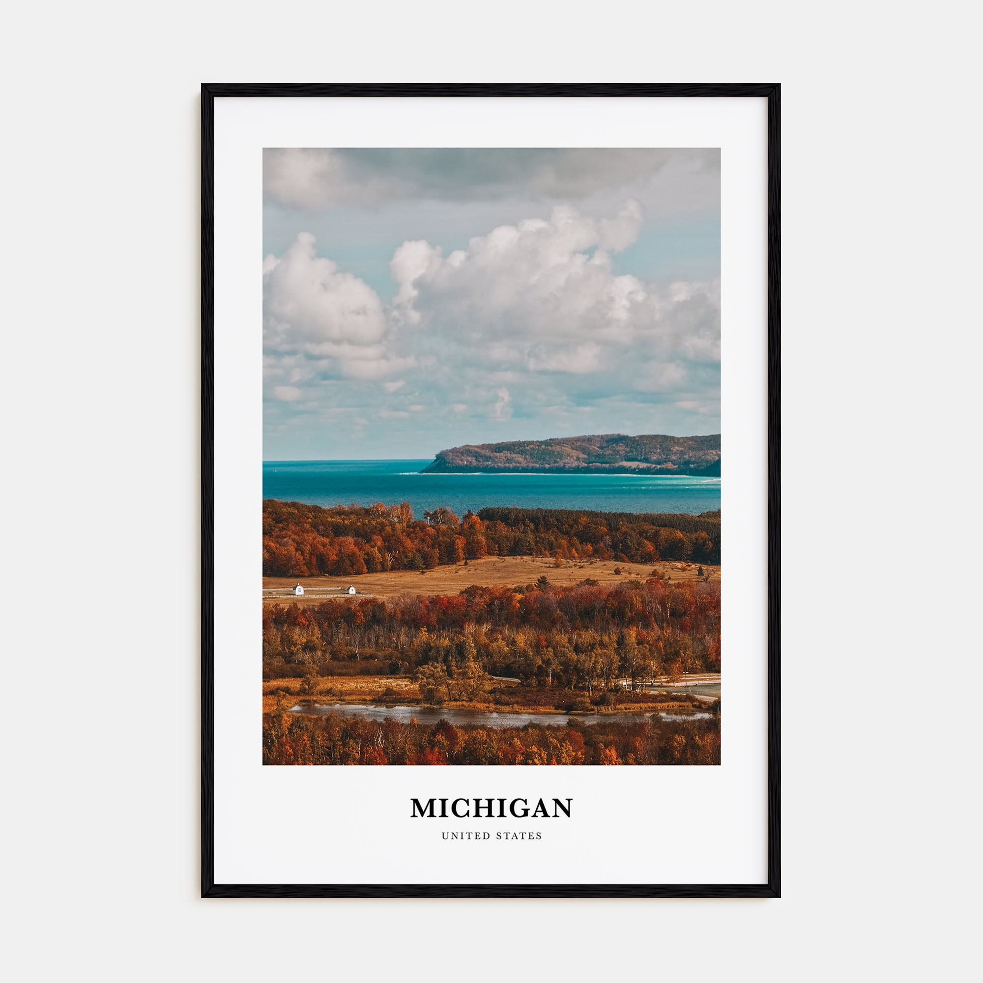 Michigan Portrait Color No 2 Poster