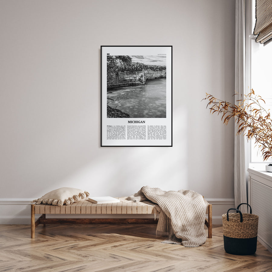 Michigan Travel B&W No 2 Poster