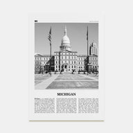 Michigan Travel B&W No 4 Poster
