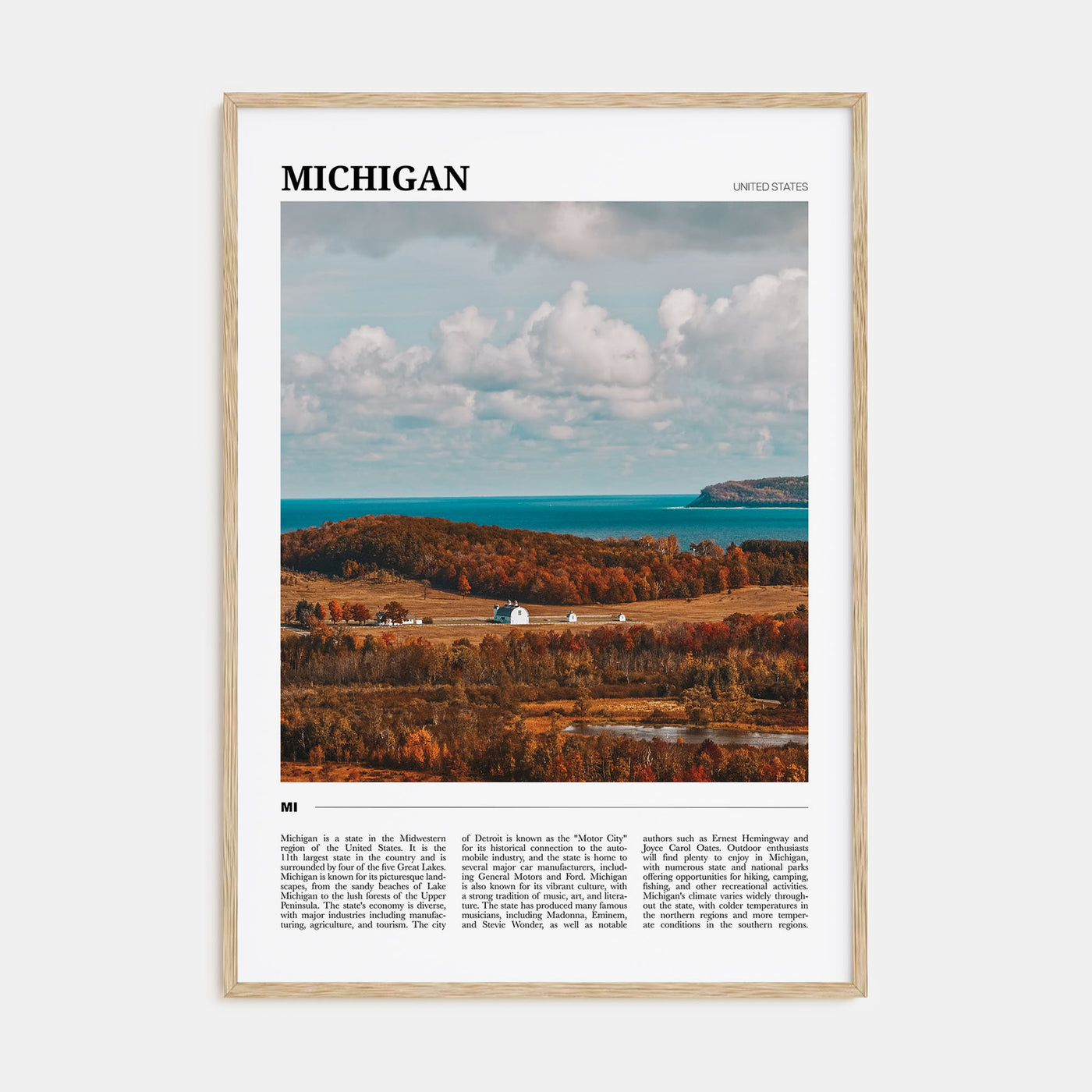 Michigan Travel Color No 2 Poster