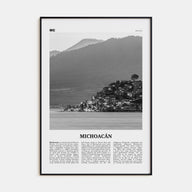 Michoacán Travel B&W Poster