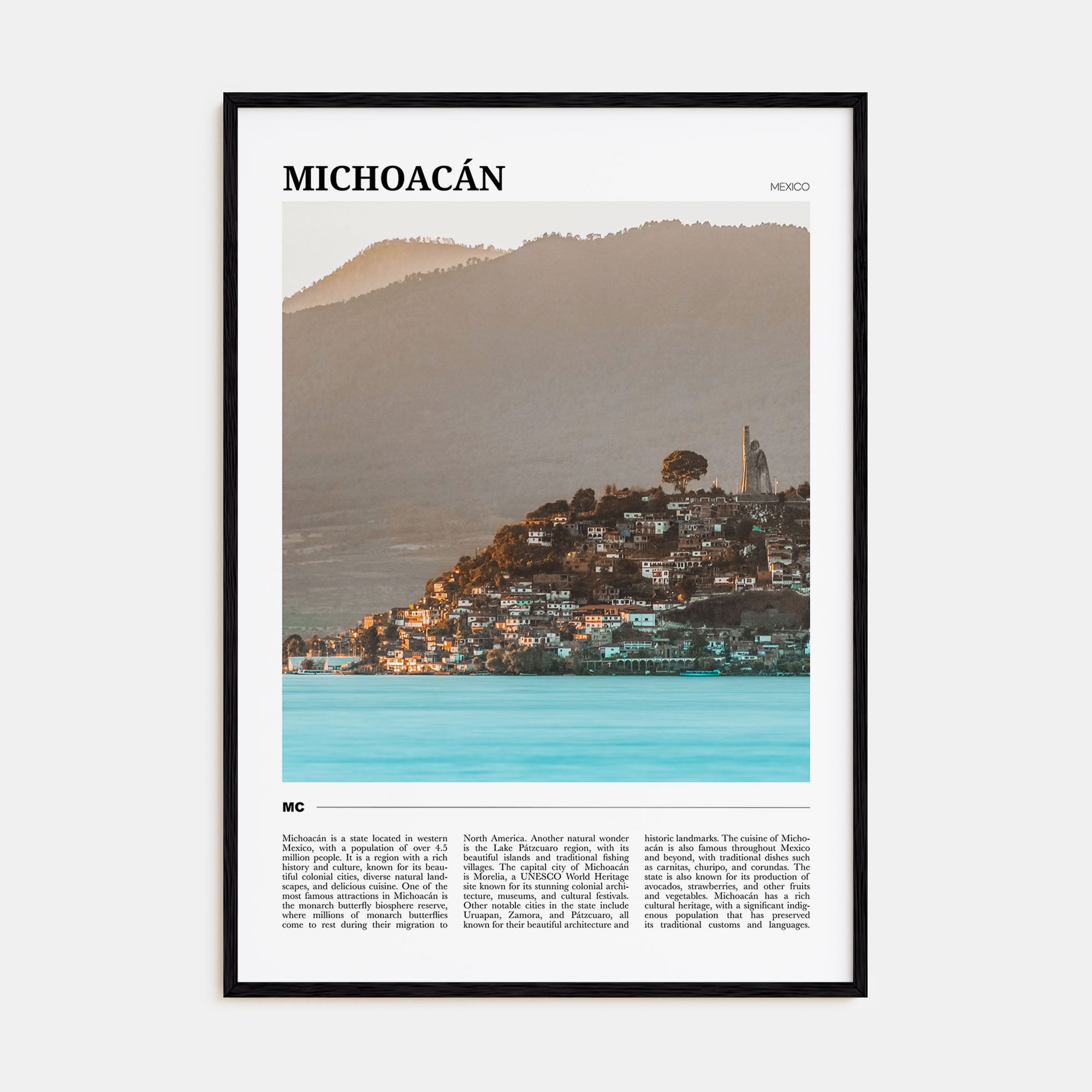 Michoacán Travel Color No 1 Poster