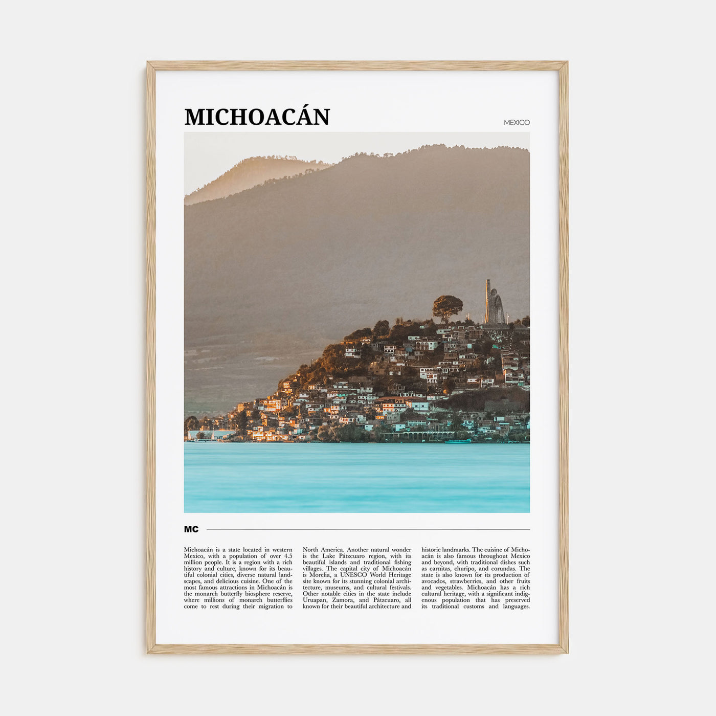 Michoacán Travel Color No 1 Poster