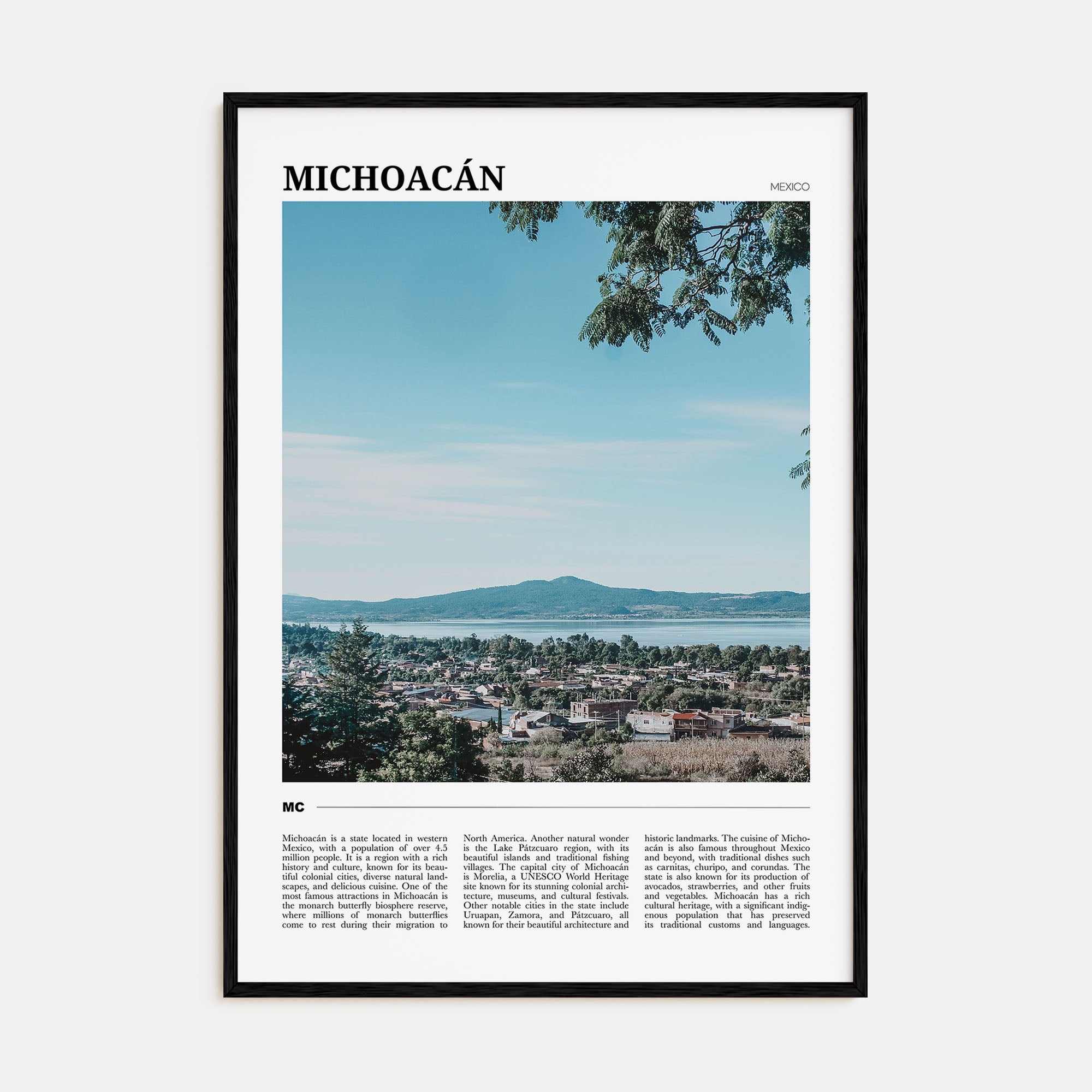 Michoacán Travel Color No 2 Poster