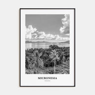 Micronesia Portrait B&W Poster