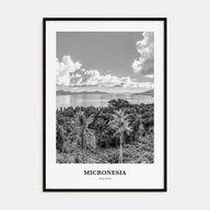 Micronesia Portrait B&W Poster