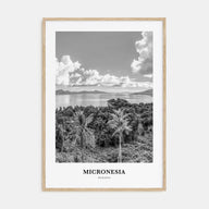 Micronesia Portrait B&W Poster