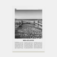 Mid-Atlantic Travel B&W Poster
