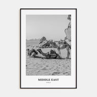 Middle East Portrait B&W Poster