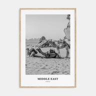 Middle East Portrait B&W Poster