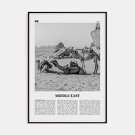 Middle East Travel B&W Poster