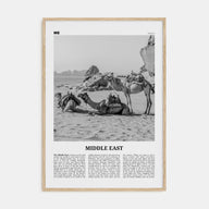 Middle East Travel B&W Poster