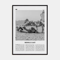 Middle East Travel B&W Poster