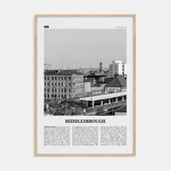 Middlesbrough Travel B&W Poster