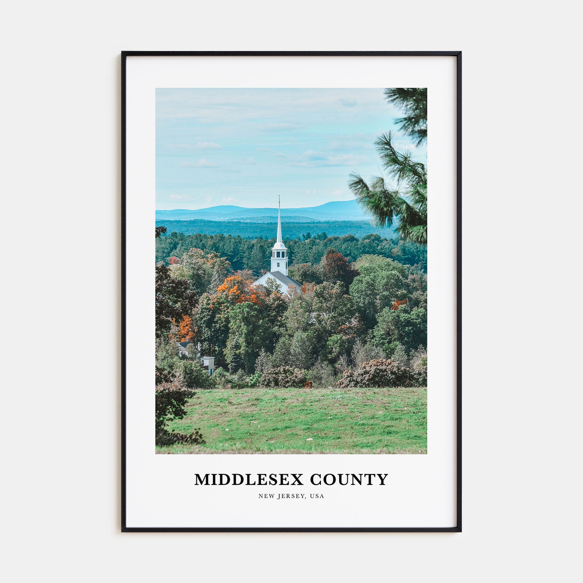 Middlesex County Portrait Color Poster