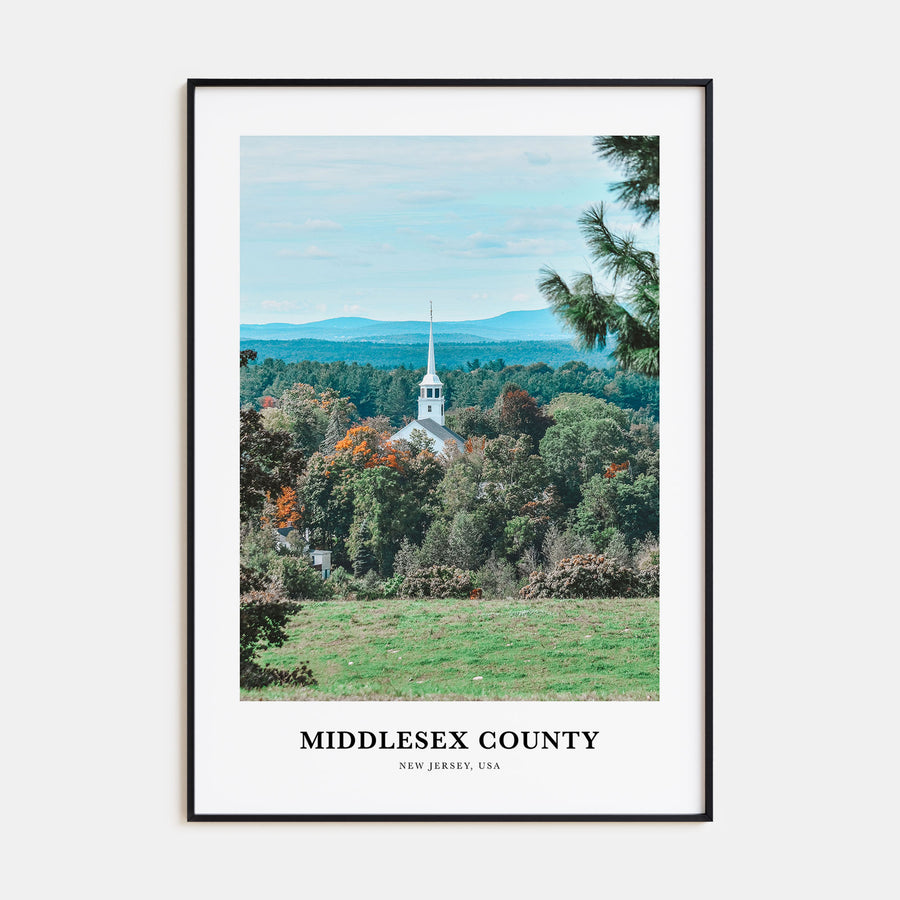 Middlesex County Portrait Color Poster