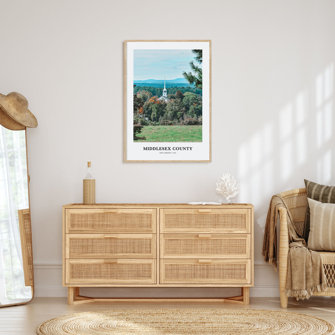 Middlesex County Portrait Color Poster