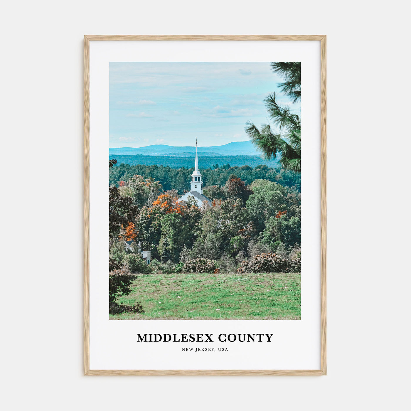 Middlesex County Portrait Color Poster