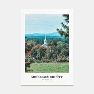 Middlesex County Portrait Color Poster